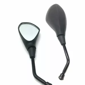 1 Pair 10mm ABS Rear View Side Mirror For Honde Suzuki Kawasaki Z650 Z750 Z1000 - Foto 1 di 11