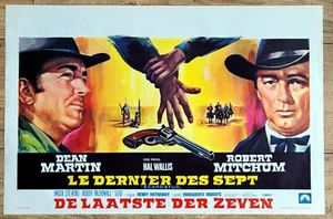belgian poster western FIVE CARD STUD, DEAN MARTIN, ROBERT MITCHUM, POKER - Afbeelding 1 van 1