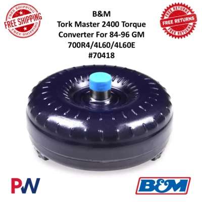 B&M Tork Master 2400 Stall Torque Converter For 84-96 GM 700R4/4L60/4L60E #70418 - Image 1 of 4