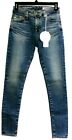 NWT Womens Ag Adriano Goldschmied the Farrah Ankle Skinny Jeans, Size 26 - Blue