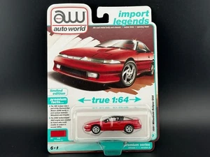 Auto World 1991 Mitsubishi Eclipse GSX Maranello Rosso 64502 A 1/64 - Foto 1 di 2