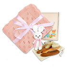 Baby Toddler Set in Gift Box, Baby Shower and Newborn Gift Set, Cotton Blanket,