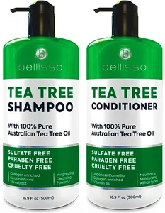 Tea Tree Oil Shampoo & Conditioner, Anti Dandruff, for Itchy Scalps, 16.9 fl oz - Picture 1 of 7