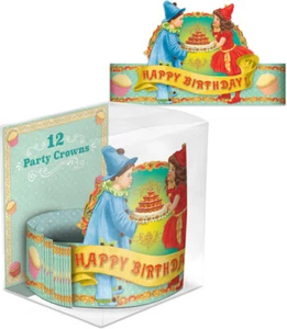 Punch Studio Birthday Kids Paper Party Crown Hat Headband Choose Design - Picture 1 of 2