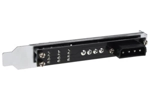 Phobya Slotblende 4Pin Molex & 3x 4Pin PWM Lüfterstecker - Afbeelding 1 van 5
