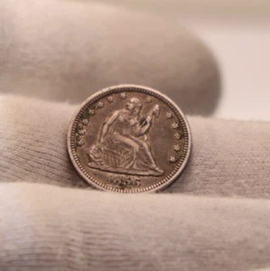 1856 US Seated Liberty Quarter 25c XF - Picture 1 of 2