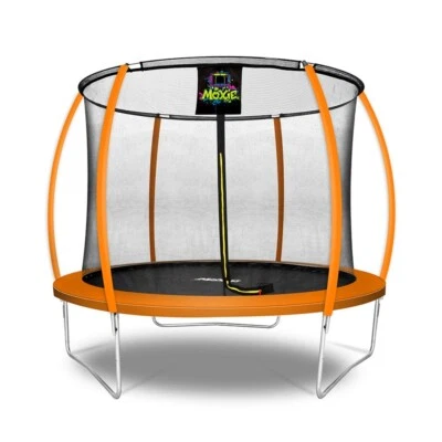 Juego de cama elástica grande y recinto de anillo red patio trasero exterior 6 8 10 12 14 15 16 pies Foto 1 de 4