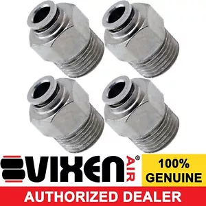 Tubo de 3/8""NPT MACHO A 1/4""OD EMPUJE PARA CONECTAR/PTC MONTAJE RECTO 4 PAQUETE VXA7381-4 - Imagen 1 de 2