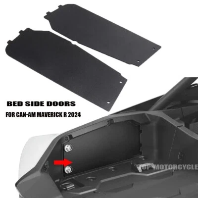 UTV For Can-Am Maverick R Black Rear Bed Side Doors Left and Right Protection - Image 1 of 4