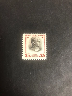 Markest 834 $5.00 Coolidge Super Nice Vignette Shift MNH - Image 1 of 2