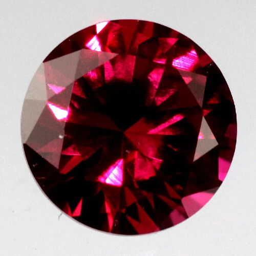 Dark Red Pink Lab Created Ruby, Cut and Size Choice - Image 1 of 1