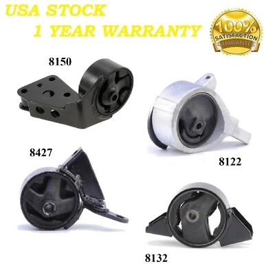 4PCS MOTOR & TRANS MOUNT FIT 1994-2017 NISSAN TSURU 1.6L 16 Valves - AUTO TRANS. - Image 1 of 4