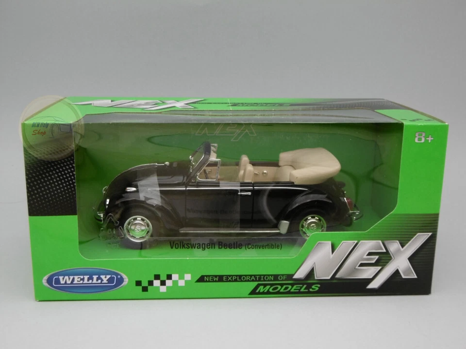 Volkswagen Beetle Cabriolet - Welly 1:24 - WE22091BK - Immagine 1 di 1