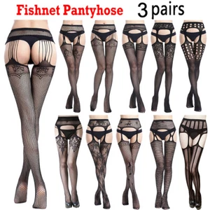 Cytherea 3 paia calze collant donna sexy pizzo calze a rete oversize - Foto 1 di 51