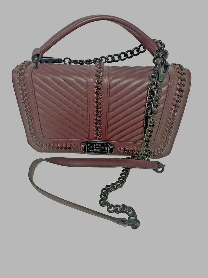 *Usado* Bolso Bandolera Rebecca Minkoff Love - Cereza Oscura - Mediano Foto 1 de 4