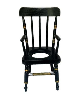 Vintage HITCHCOCK Style Potty Chair Wooden Potty Toilet Training Seat - Rare!! - Image 1 of 3