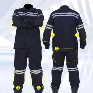 Conjunto de pantalones chaqueta de trabajo a rayas reflectantes uniforme de trabajo conjunto de ropa de trabajo de alta visibilidad - Imagen 1 de 27