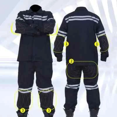 Work Jacket Pants Set Reflective Strip Work Uniform High Visibility Workwear Set - Image 1 of 4