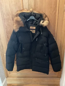 PJS Parajumpers mens Black Quilted coat size large. - Picture 1 of 6