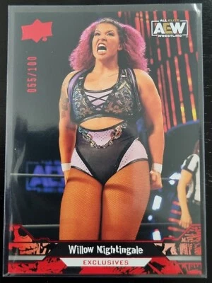 2023 AEW Willow Nightingale EXCLUSIVES /100 Trading Card Upper Deck #90329 - Image 1 of 2