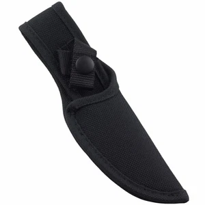 Funda de cinturón de cuchillo de hoja fija recta de nailon negro hoja de 4" - Imagen 1 de 3