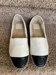 Tory Burch espadrillas donna beige in pelle bianca. Taglia 7,5 M. - Foto 1 di 14