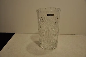 Irena Hand Made In Poland Handcut 24% Lead Crystal Vase 8 In - Picture 1 of 6
