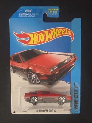 Красный Hot Wheels HW City '81 DeLorean DMC-12 - Изображение 1 из 2