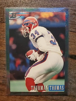 1993 Bowman Foil #60 Thurman Thomas Buffalo Bills Football - Image 1 of 4