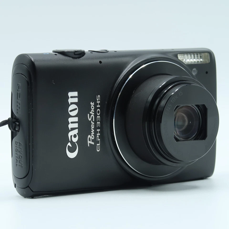Canon PowerShot ELPH 330 HS IXUS 255 Compact Digital Camera Black Tested - Image 1 of 4