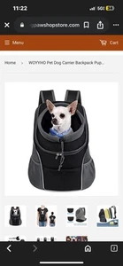 WOYYHO, Neu, Haustier Hundetrage Rucksack Reisetrage Frontpack Medium - Bild 1 von 6