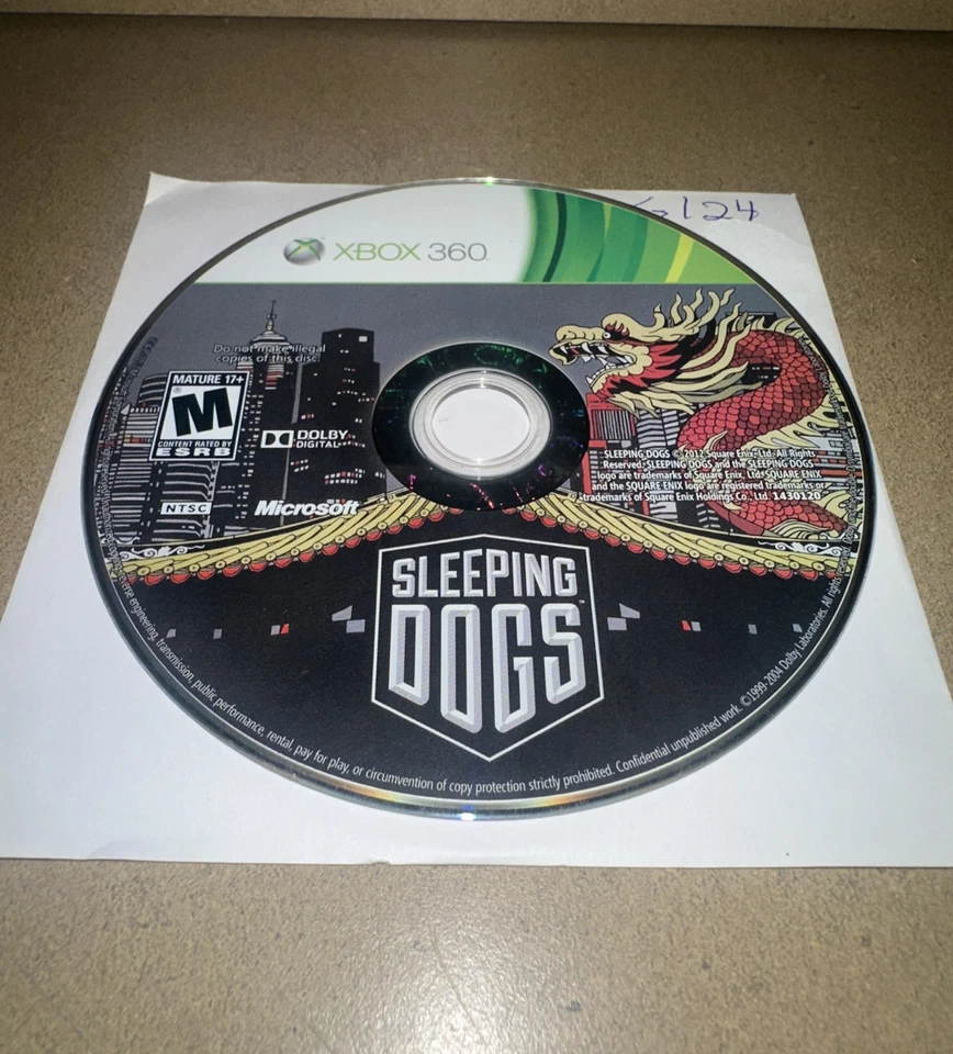 Sleeping Dogs Xbox 360 DISC ONLY G124 - Image 1 of 1