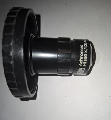 Carl Zeiss Jena Mikroskop Objektiv CF250 Achromat HI 100x/1,25 - Bild 1 von 4