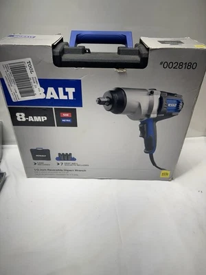 Kobalt 6904 120V 1/2" Corded Reversible 8amp Impact Wrench Drill + 6 Sockets NIB - Image 1 of 4