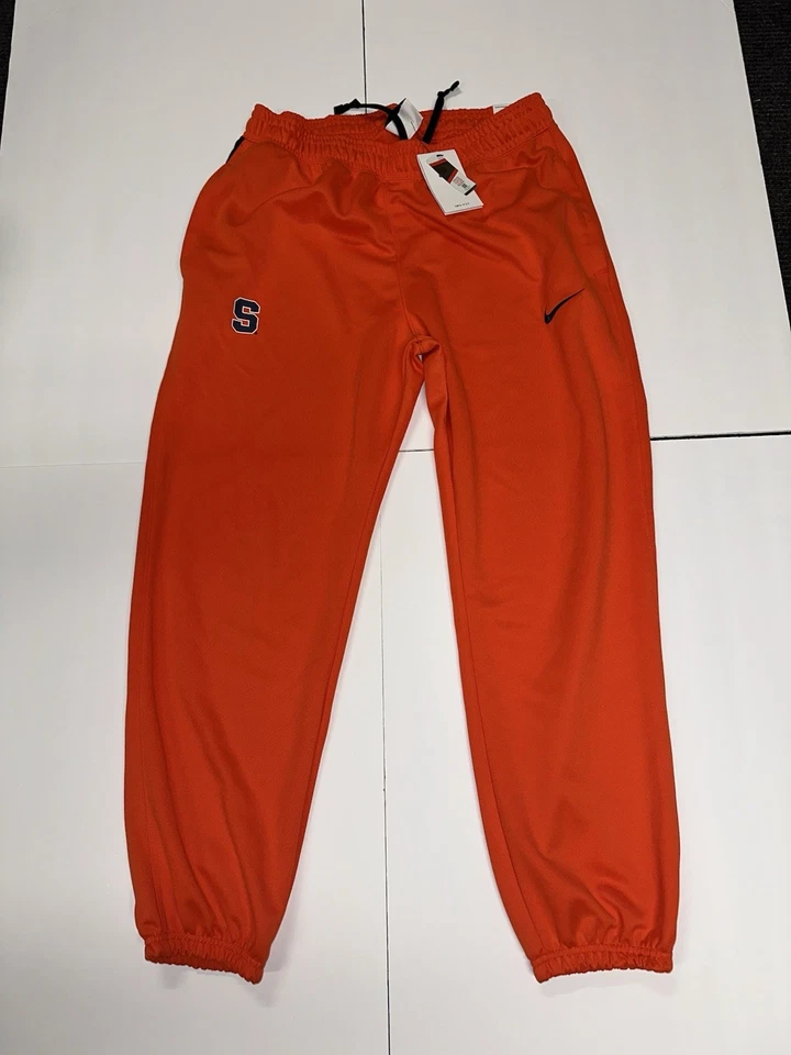 Nike Dri-Fit Syracuse Orange Basketball Spotlight Sweatpants Bottoms Mens XL