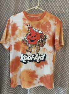 Kool-Aid Man Tie Dye Kurzarm T-Shirt Herren M Orange - Bild 1 von 3