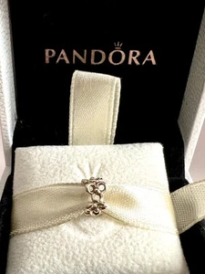 Pandora 14K Yellow Gold Trinity Flower Spacer Charm #750451 Authentic Retired - Picture 1 of 24