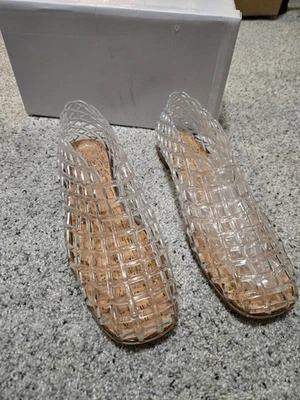 Zapatos transparentes de gelatina con red para mujer talla 41 UK/10 US Foto 1 de 4