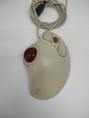 Logitech Mouse T-BB13 Trackman Marble Wheel USB Wired - Parts Only - Image 1 of 4