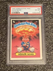 1985 GARBAGE PAIL KIDS STICKERS #8A ADAM BOMB PSA 6 - Picture 1 of 3