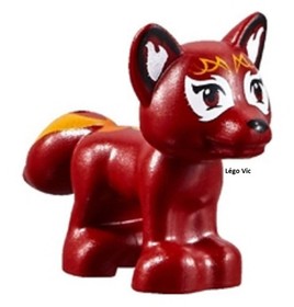 Lego 19532pb01 Fox Dark Red Elves Fox 41176 41074 MOC new A7