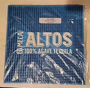Olmeca Altos 100% Agave Tequila Bar Servidor Mat Goma Resistente 14x14 - ¡Nuevo! - Imagen 1 de 4