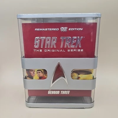 Star Trek: The Original Series Season 3 DVD Remastered, Box Set Full Frame Foto 1 de 4