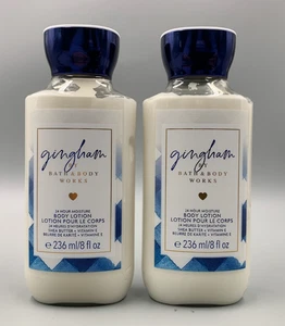 Bath & Body Works Gingham 24 Hour Moisture Lotion Full Size S/2 #3000P - Picture 1 of 1