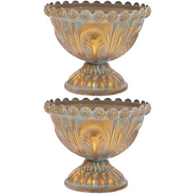  Set of 2 Blumen Kübeln Töpfe Blumentöpfe Für Den Garten Gartentöpfe - Bild 1 von 4