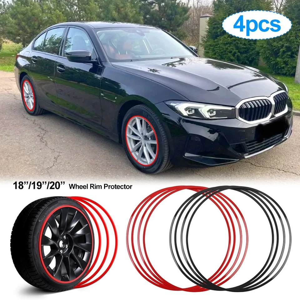 For 3 Series 318i 4x18"/19"/20" Alloy Wheel hub Rim Strips Curb Rash Protector - Image 1 of 4