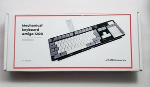 Commodore Amiga White 1200 Mechanical US AMERICAN Keyboard NEW AMIGASTORE.EU - Picture 1 of 5