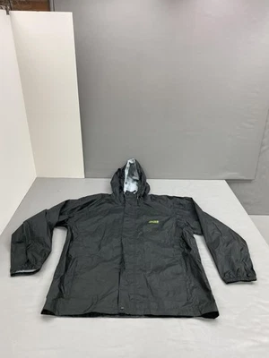 Coleman Jacket Mens L/XL Black Hooded Rain Shell Waterproof Outdoor Camping - Image 1 of 4