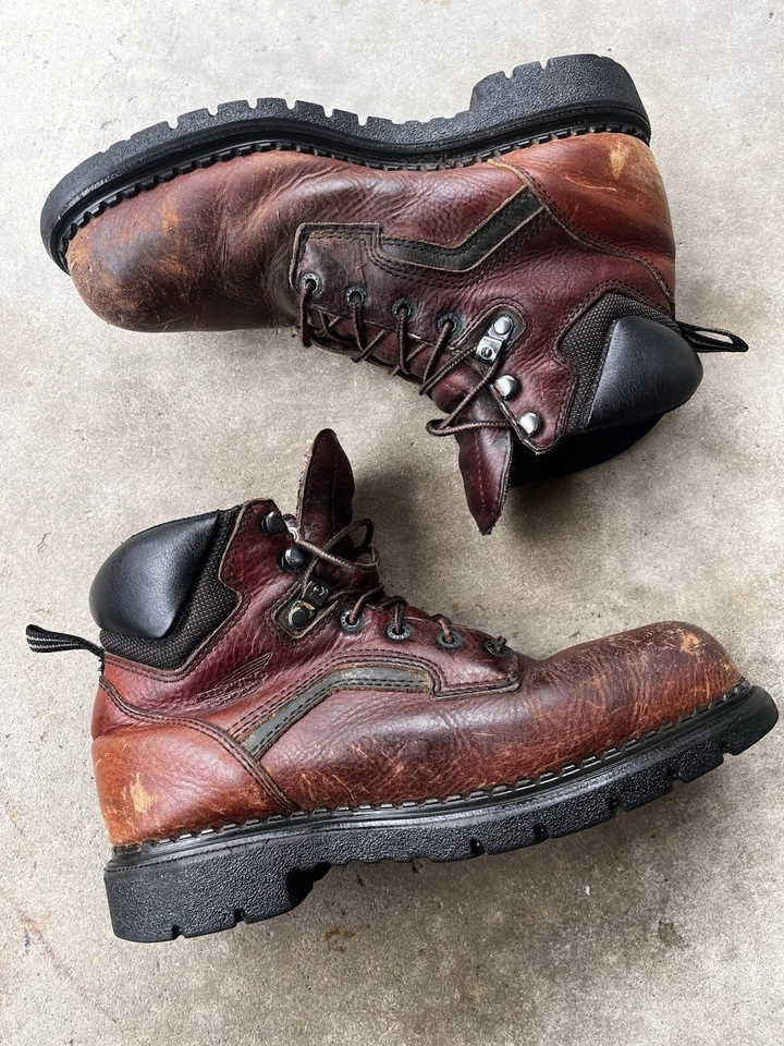 Botas de trabajo vintage Red Wing 2226 cuero marrón puntera de acero Foto 1 de 4