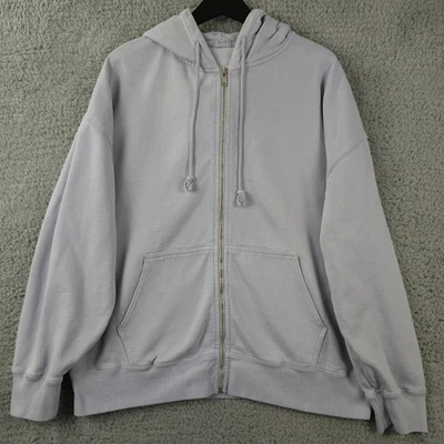 Sudadera con Capucha John Galt Para Mujer Talla Única Azul Gris Cremallera Completa Polar Sudadera con Capucha Foto 1 de 4